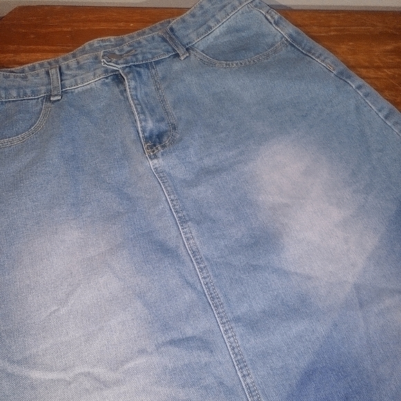 SHEIN long denim skirt L - Picture 2 of 5